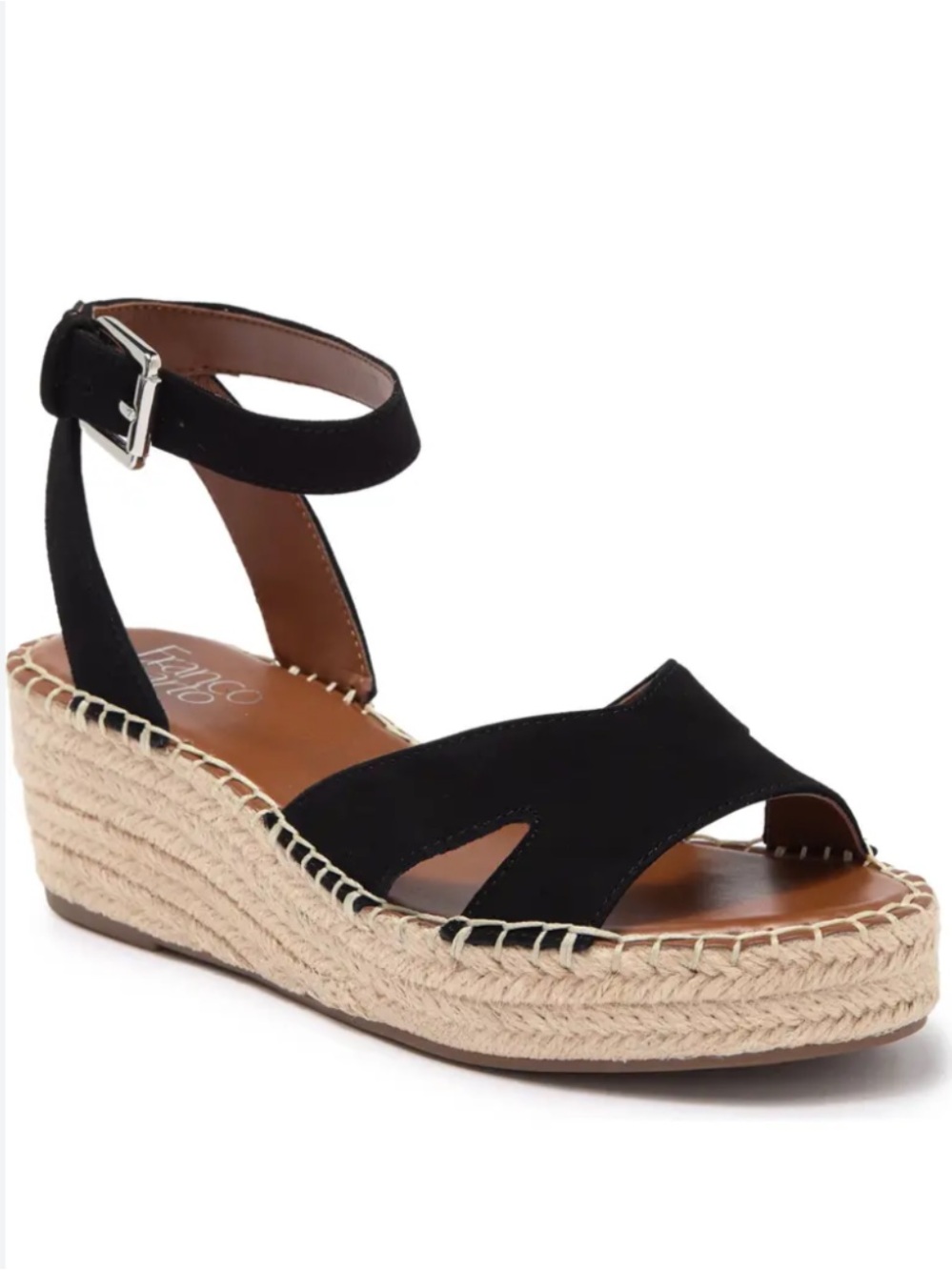Black Espadrille Platform Sandals